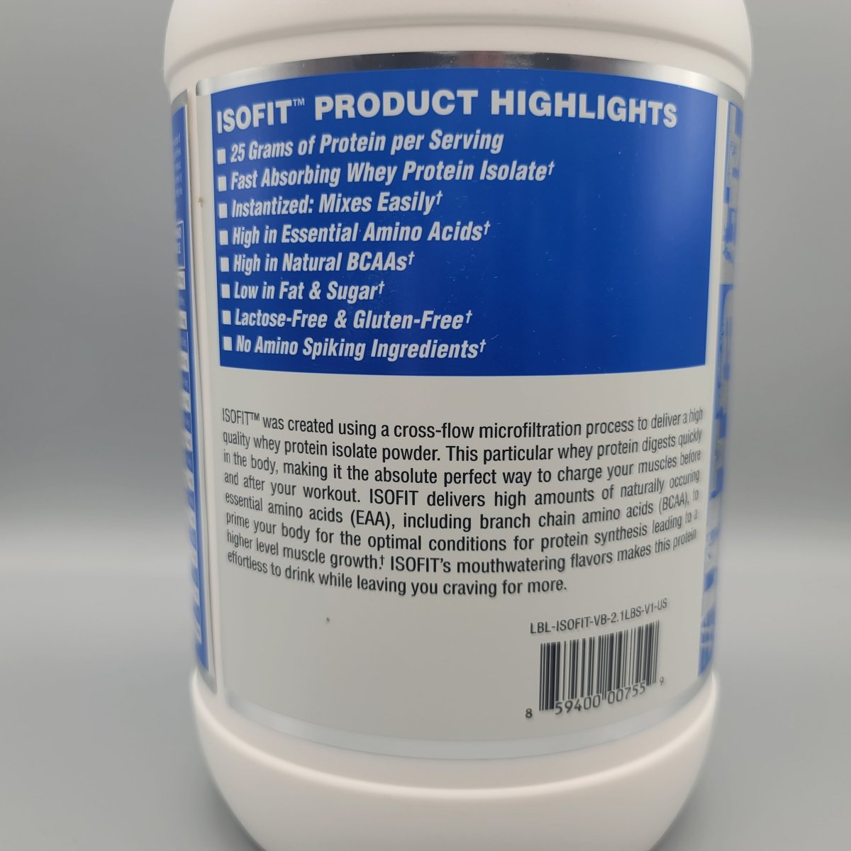 ISOFIT - Dessert - Isolate - Vanilla Bean Ice Cream- 2.1LB