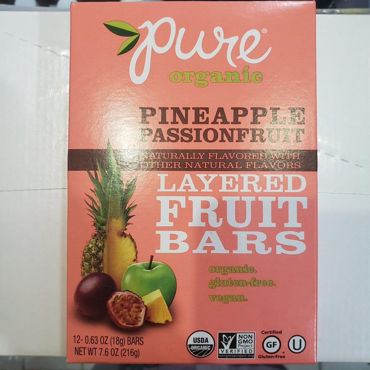 Layered Fruit Bar - Pineapple &amp; PassionFruit - Snack - 1 Bar .62oz