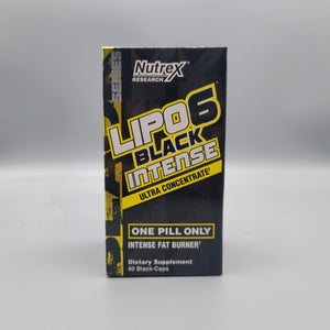 Lipo 6 - Black Intense - Ultra Concentrate - Intense Fat Burner - 60 Black Capsules