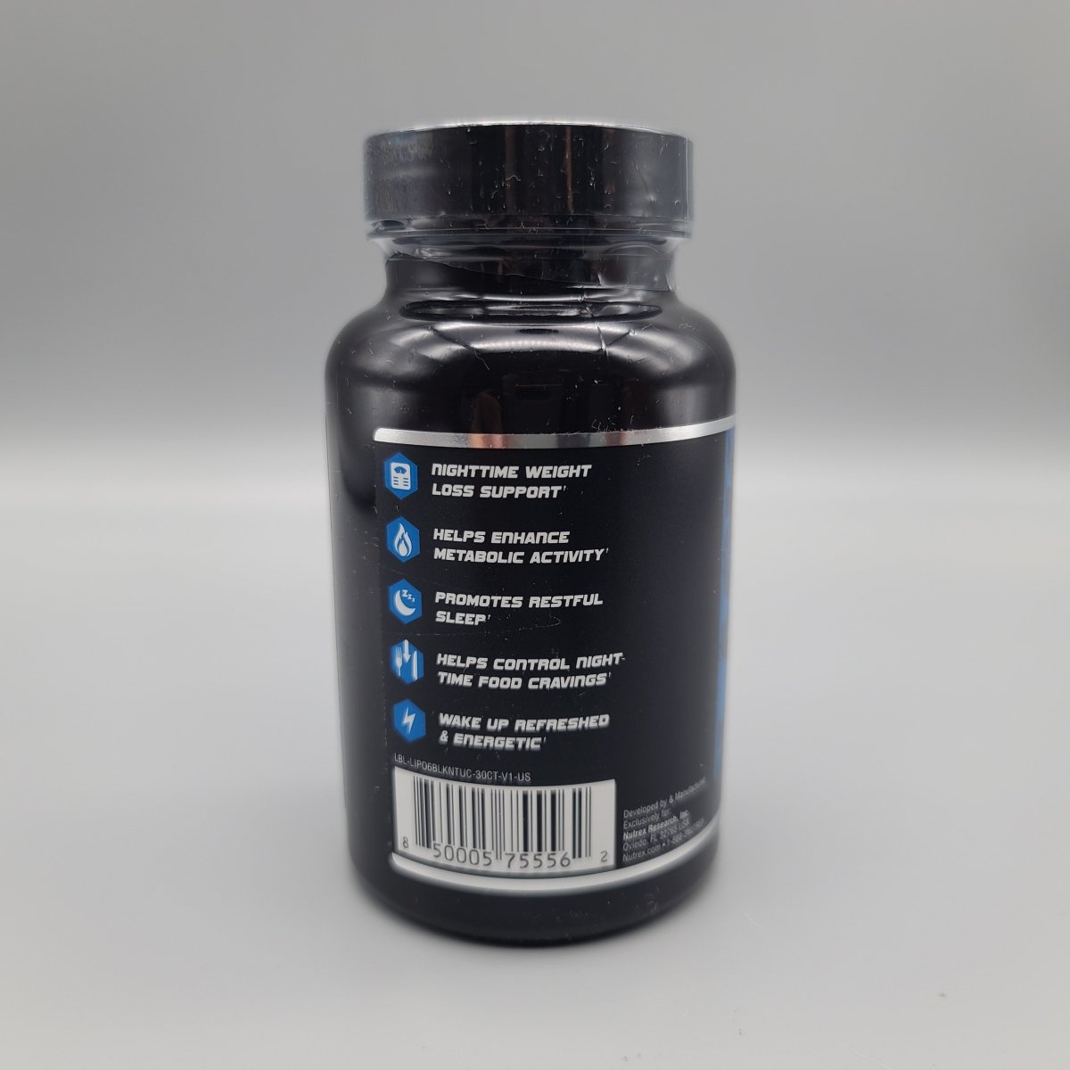 Lipo 6 - Black Nighttime - Ultra Concentrate - Weight Loss & Sleep Support - 60 Capsules