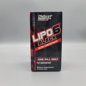 Lipo 6 - Black - Ultra Concentrate - Fat Destroyer - 60 Black Capsules