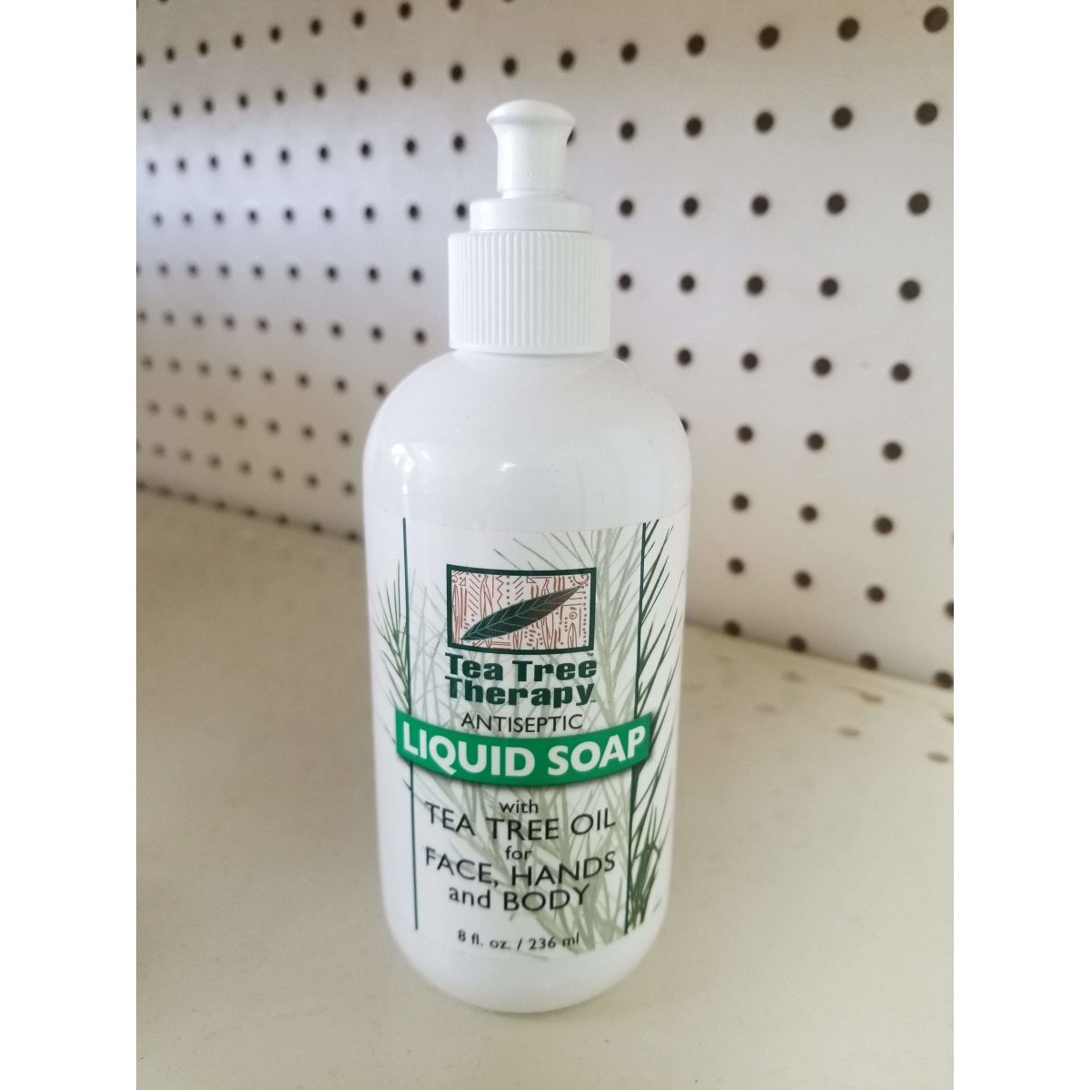 Liquid Soap with Tea Tree Oil for Face, Hands and Body 8 Oz