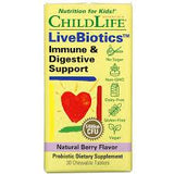 LiveBiotics - Immune + Digestive Support - 30 Chewable Tablets