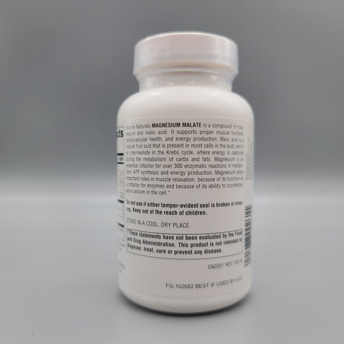 Magnesium Malate - 3,750 mg - 90 Tablets