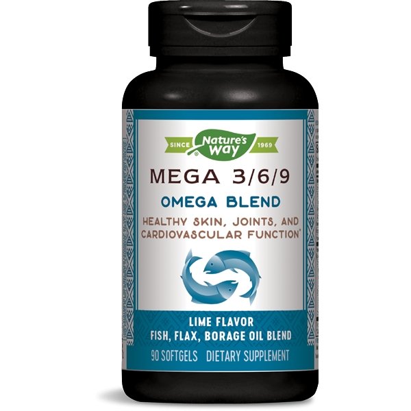 Mega 3/6/9 - Omega Blend - 1350mg - 90 Softgels - Nature&#39;s Way