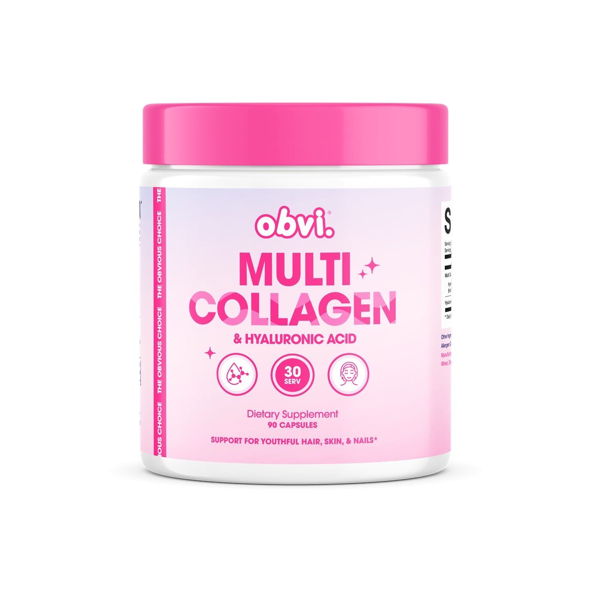 Multi Collagen&amp;Hyaluronic Acid 90 Caps/30 Serv