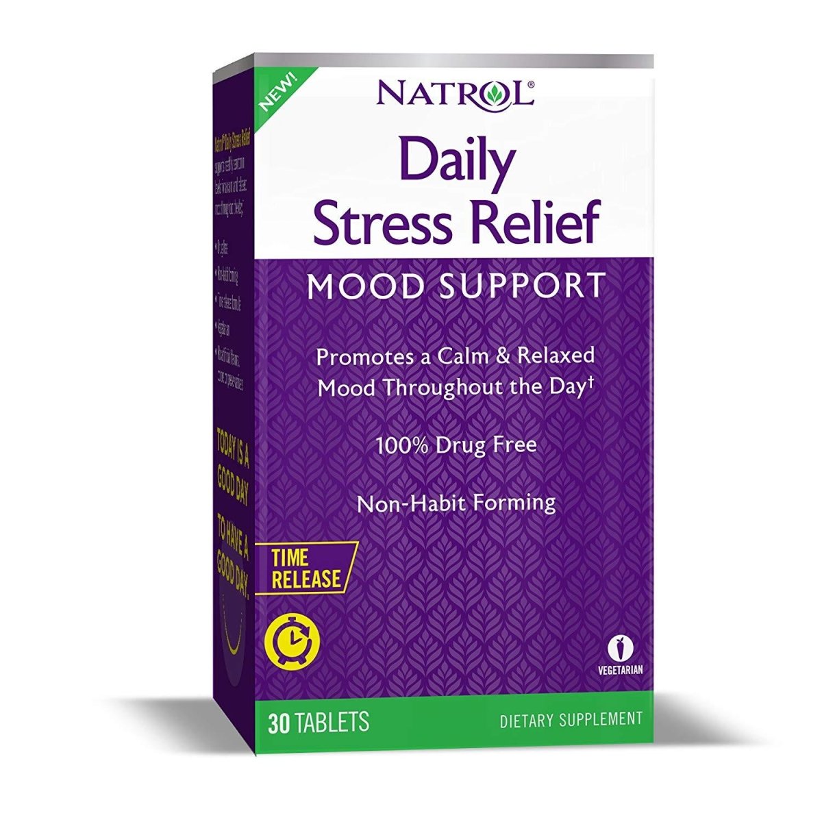 Natrol Daily Stress Relief Time Released 100mg Tablets, 30Count