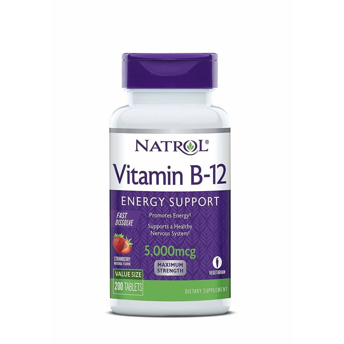 Natrol Vitamin B-12 5000mcg 100-count Fast Dissolve Supplements