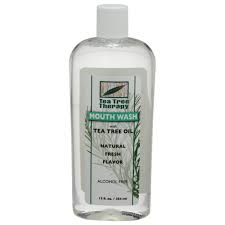 Natural Mouthwash Alcohol Free Tea Tree 12 OZ