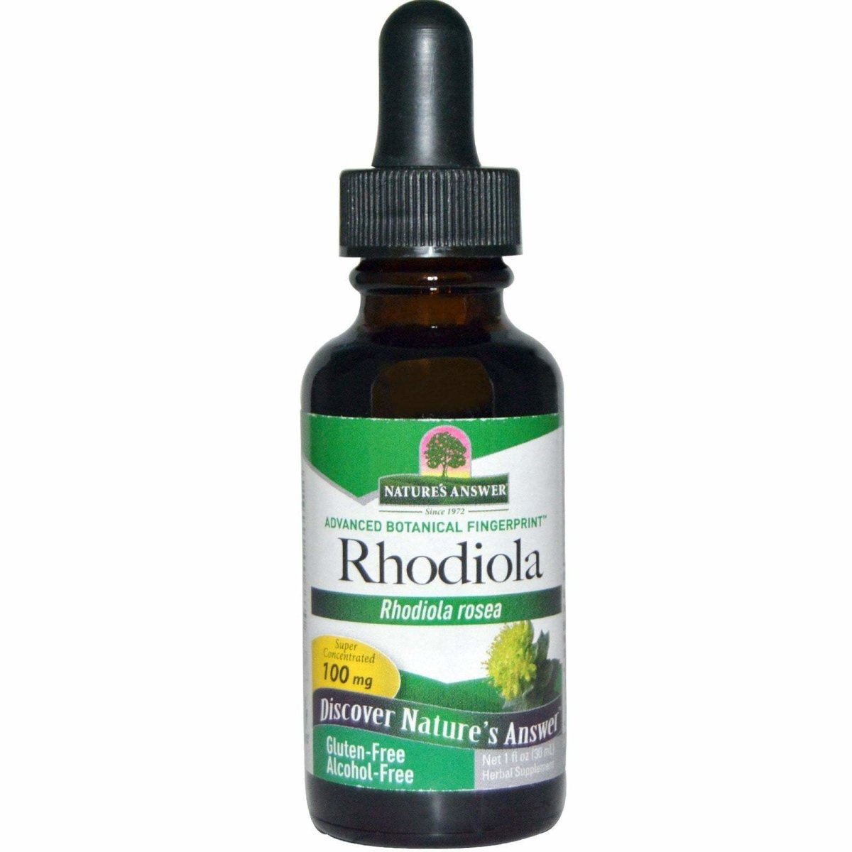 Nature&#39;s Answer Alcohol-Free Rhodiola Root, 1-Fluid Ounce