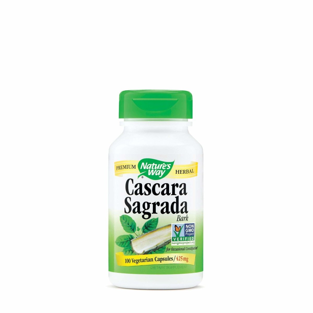 Nature&#39;s Way Cascara Sagrada Aged Bark 425 mg Vegetarian Caps