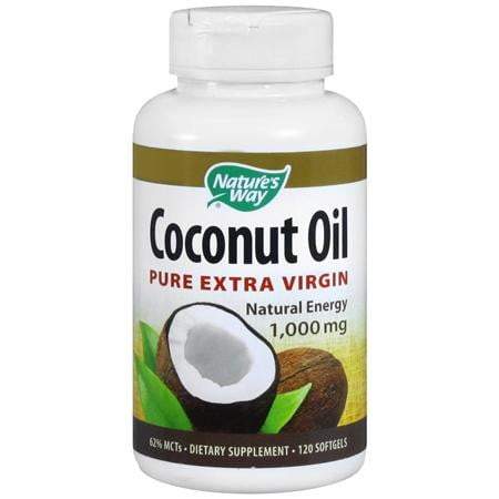 Nature&#39;s Way Coconut Oil Pure Extra Virgin 1,000mg, Softgels