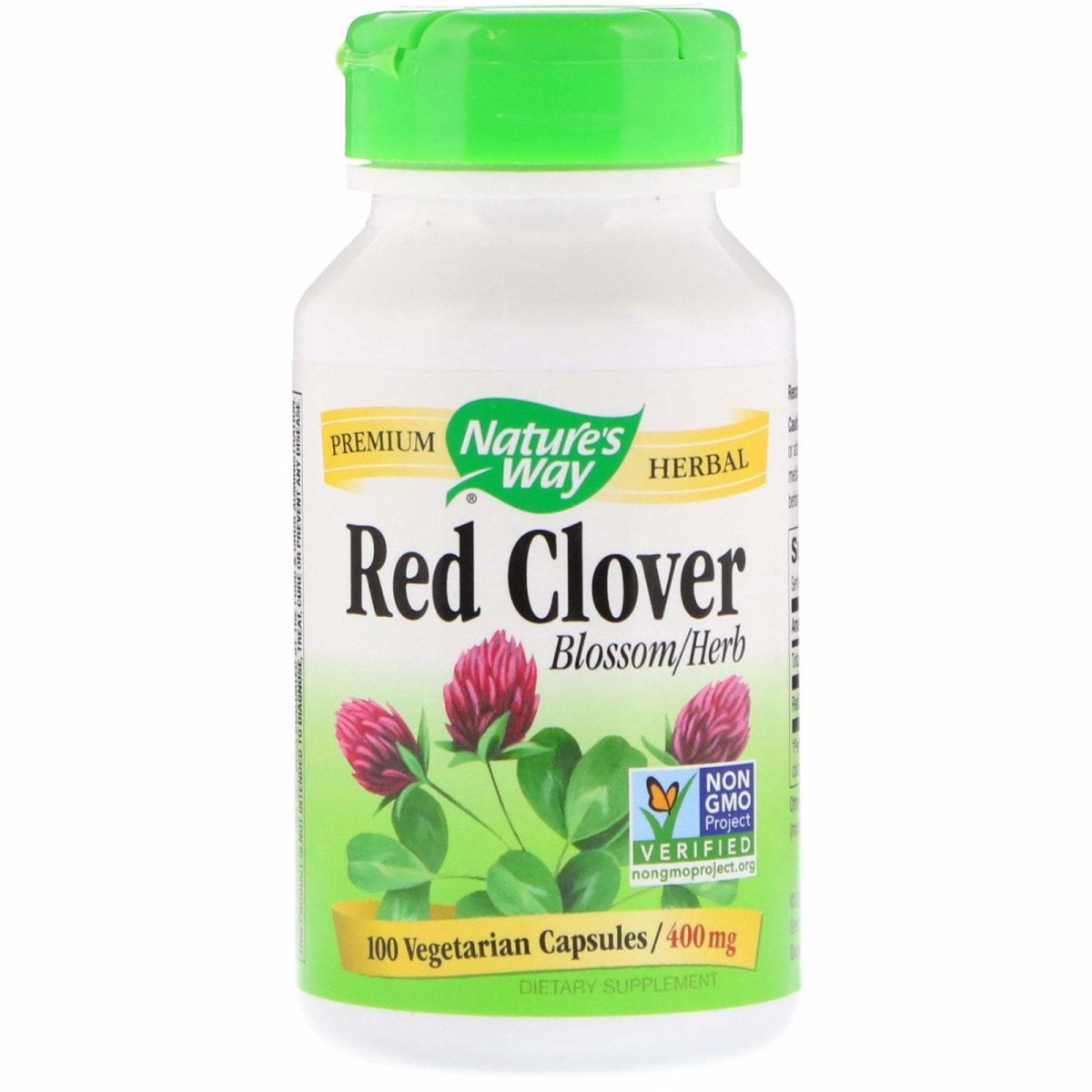 Nature&#39;s Way Red Clover 400 mg Dietary Supplement Capsules