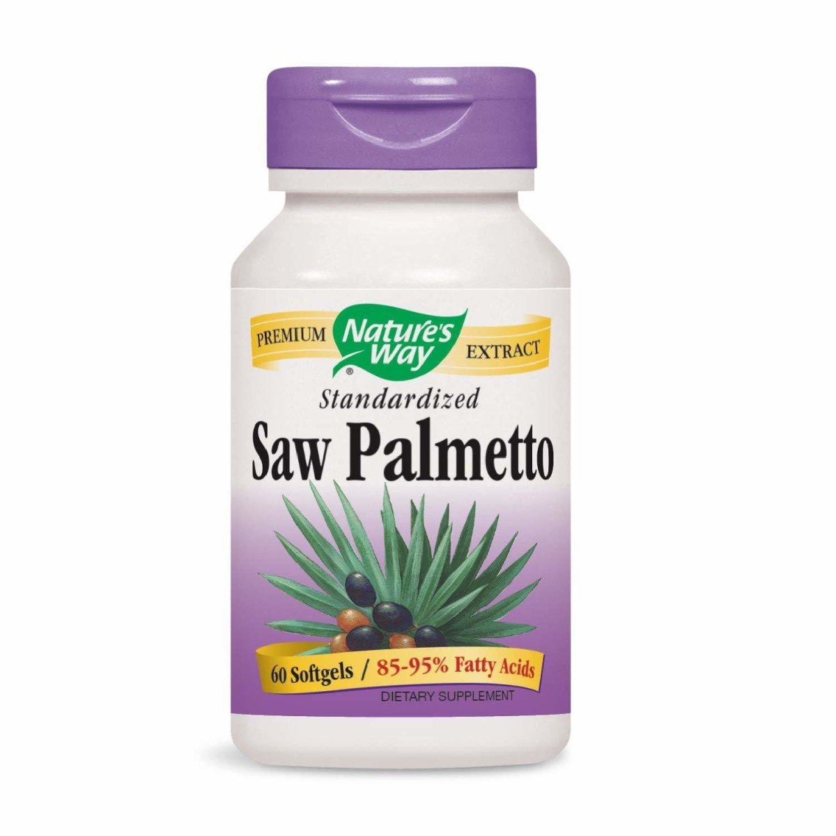 Nature&#39;s Way Saw Palmetto Standardized Dietary Supplement Softgels
