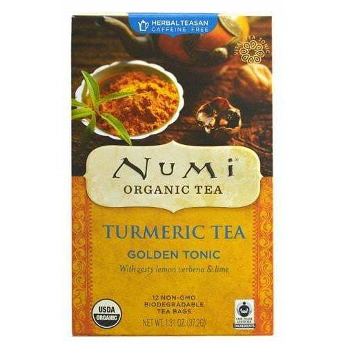 Numi Tea Organic Turmeric Tea, Golden Tonic - 12 Bag