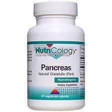 NutriCology - Pancreas - Natural Glandular 60 Vegetarian Capsules