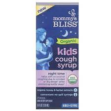 Organic Kids Cough Syrup &amp; Mucus Relief Night Time 4OZ
