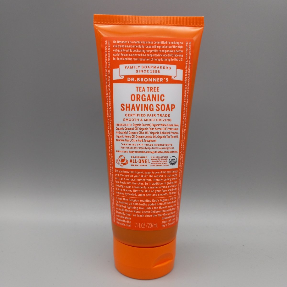 Organic Shaving Gel Tea Tree 7OZ