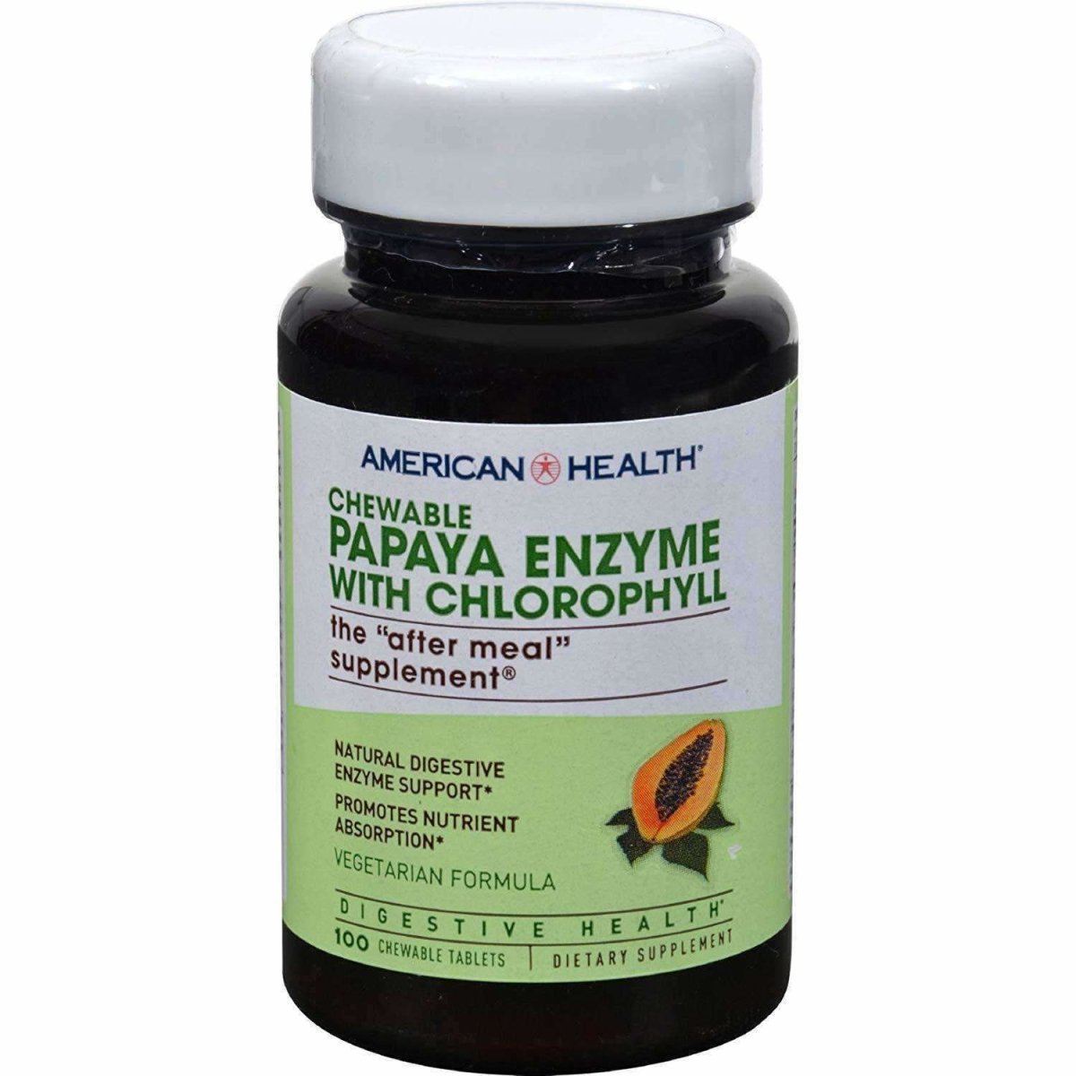 Papaya Enzyme with Chlorophyll - 100 Chewable Tablets