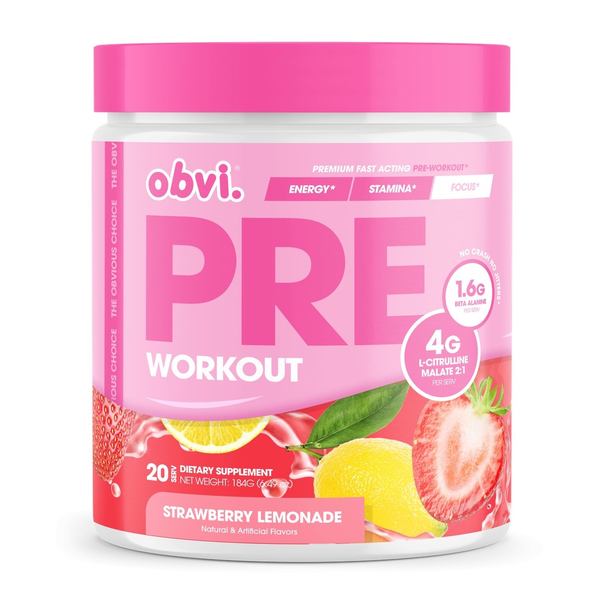 Pre Workout Strawberry Lemonade 20 Serv