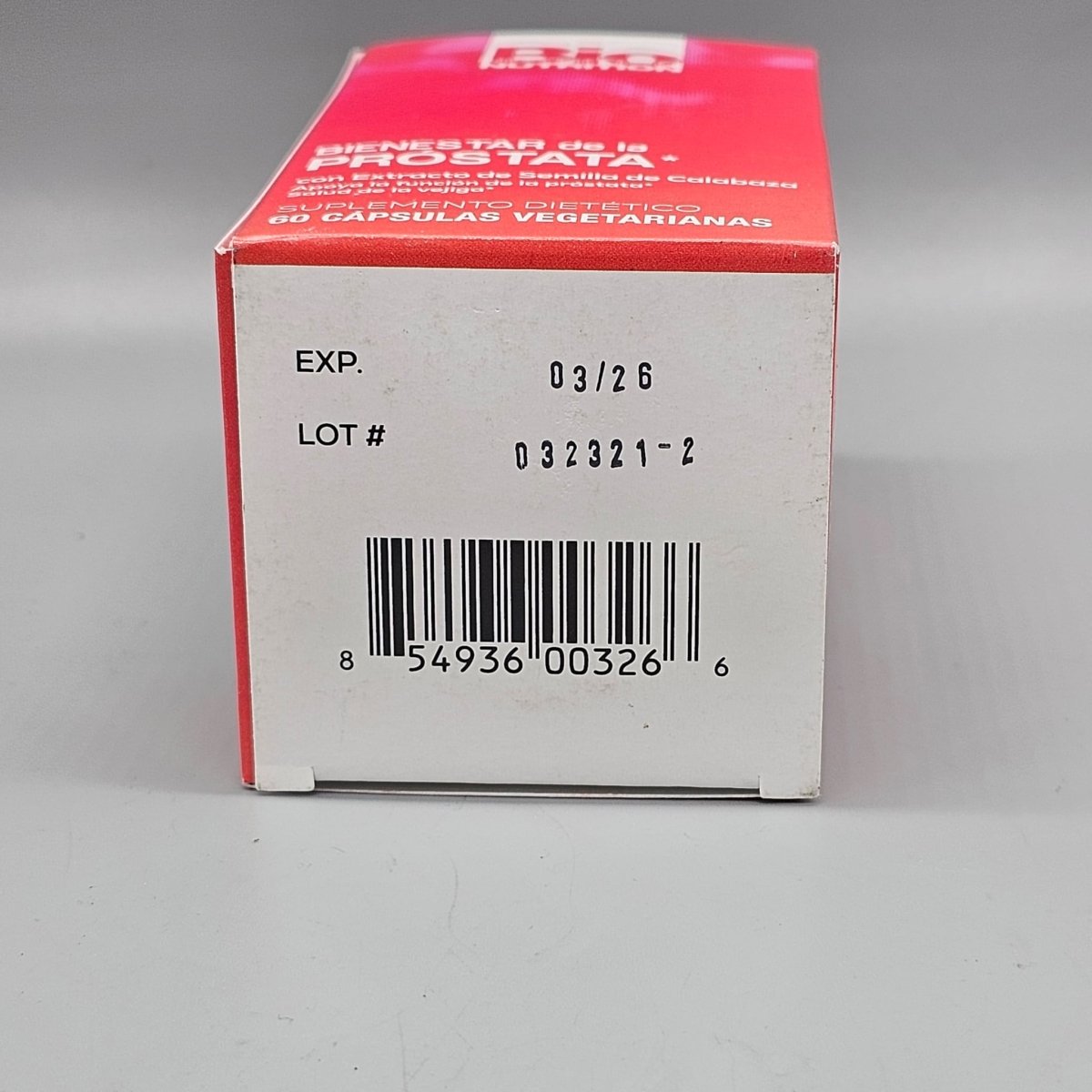 Prostate Wellness with Pumkin Seed Extract - 60 Vegetarian Capsules - 1395mg - Bio Nutrition