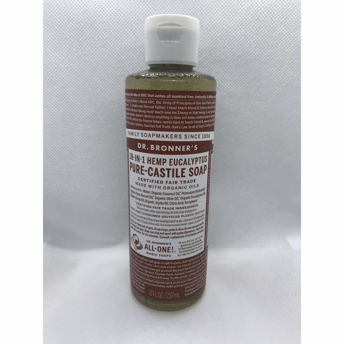 Pure Castile Soap - Made with Organic Oils 8 Oz
