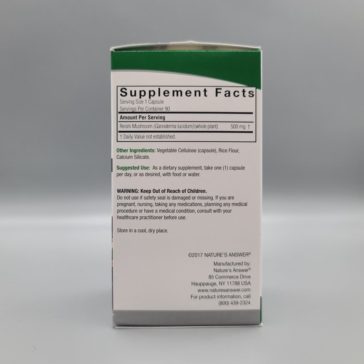 Reishi - Ganoderma Lucidum - Vegetarian Capsules - 90-Count