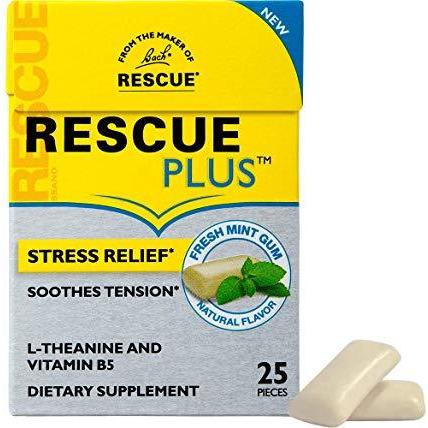 Rescue Plus - Chewing Gum - Fresh Mint - 25 Pieces