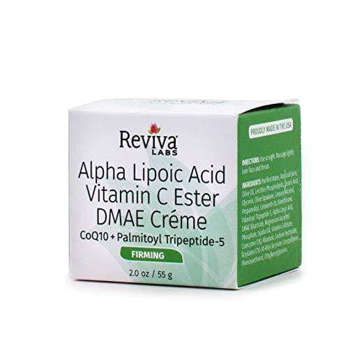 Reviva Labs Alpha Lipoic Acid Vitamin C Ester and DMAE Crème -- 2 oz