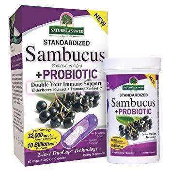 Sambucus + Probiotic 60 Vegan Duo Capsules