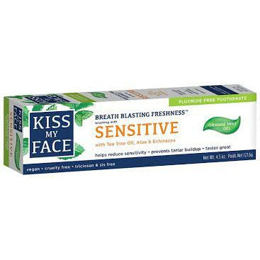 Sensitive Gel Whitening Toothpaste with Aloe Vera Cool Orange Mint 4.5 OZ