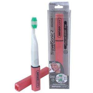 Senzacare TravelSonic2 Electric Toothbrush Salmon Pink 1 Brush