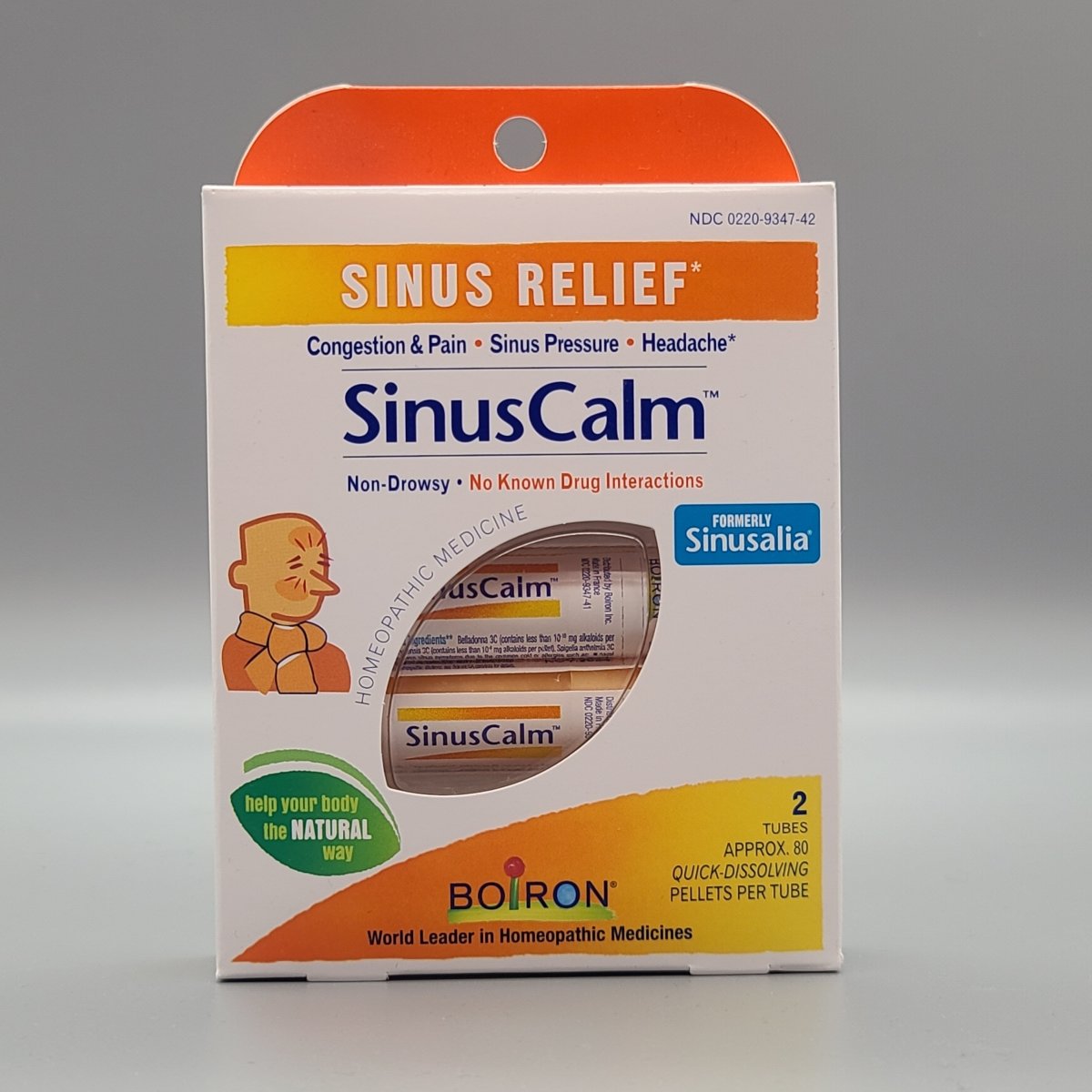 SinusCalm - Sinusalia - 2 Tubes 160 Quick Dissolving Pellets