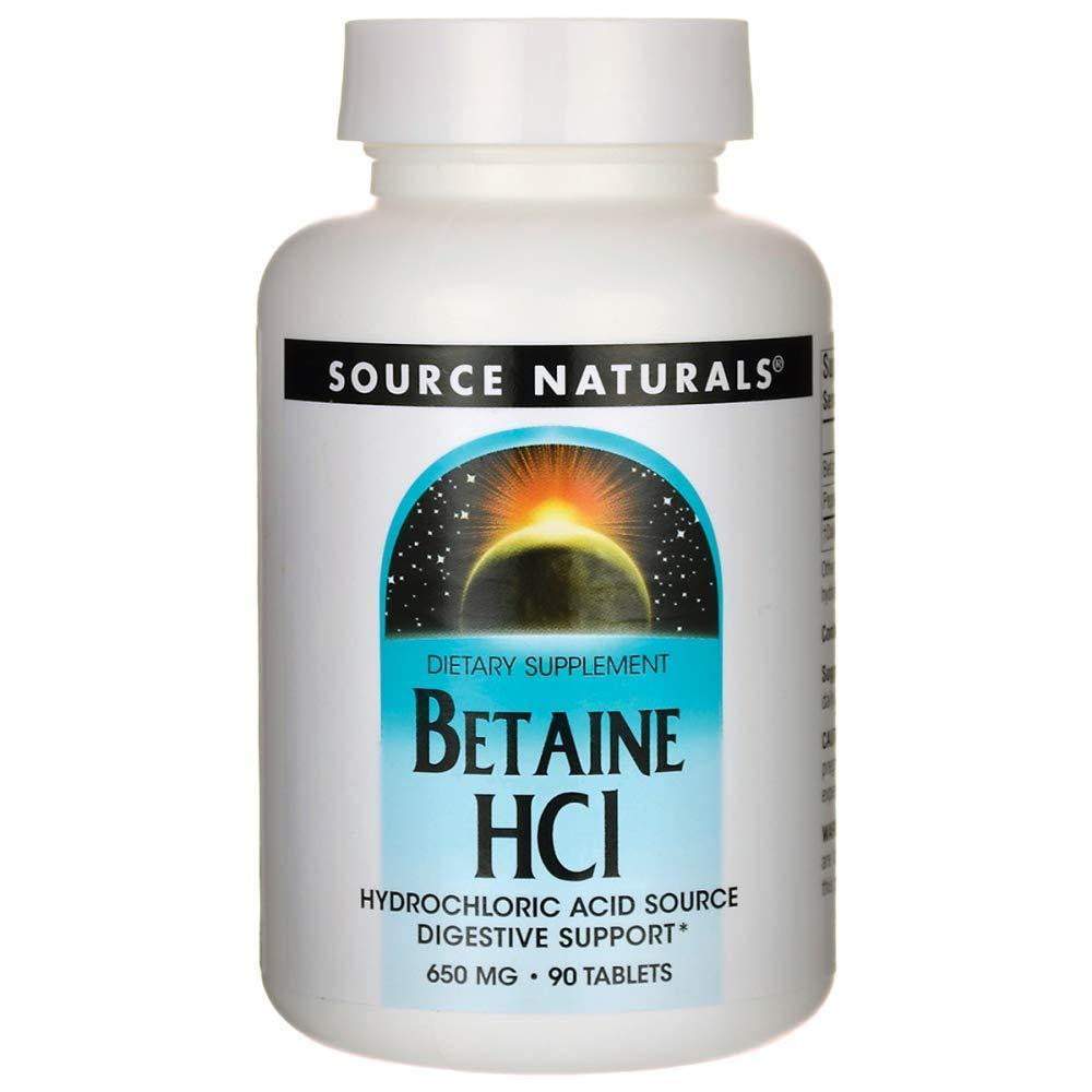 Source Naturals - Betaine HCl - 90 tablets 650mg