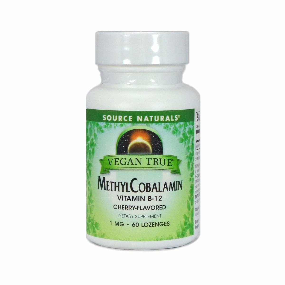 Source Naturals Vegan True Methylcobalamin Vitamin B 12, 60 Count