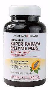 Super Papaya Enzyme Plus Chewable 180 Caps