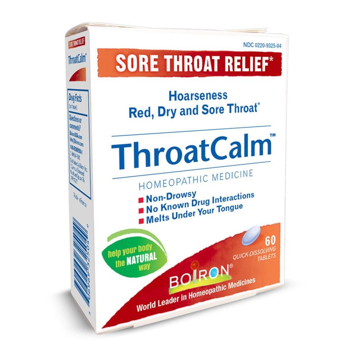 Throat Calm - Sore Throat Relief - 60 Tablets