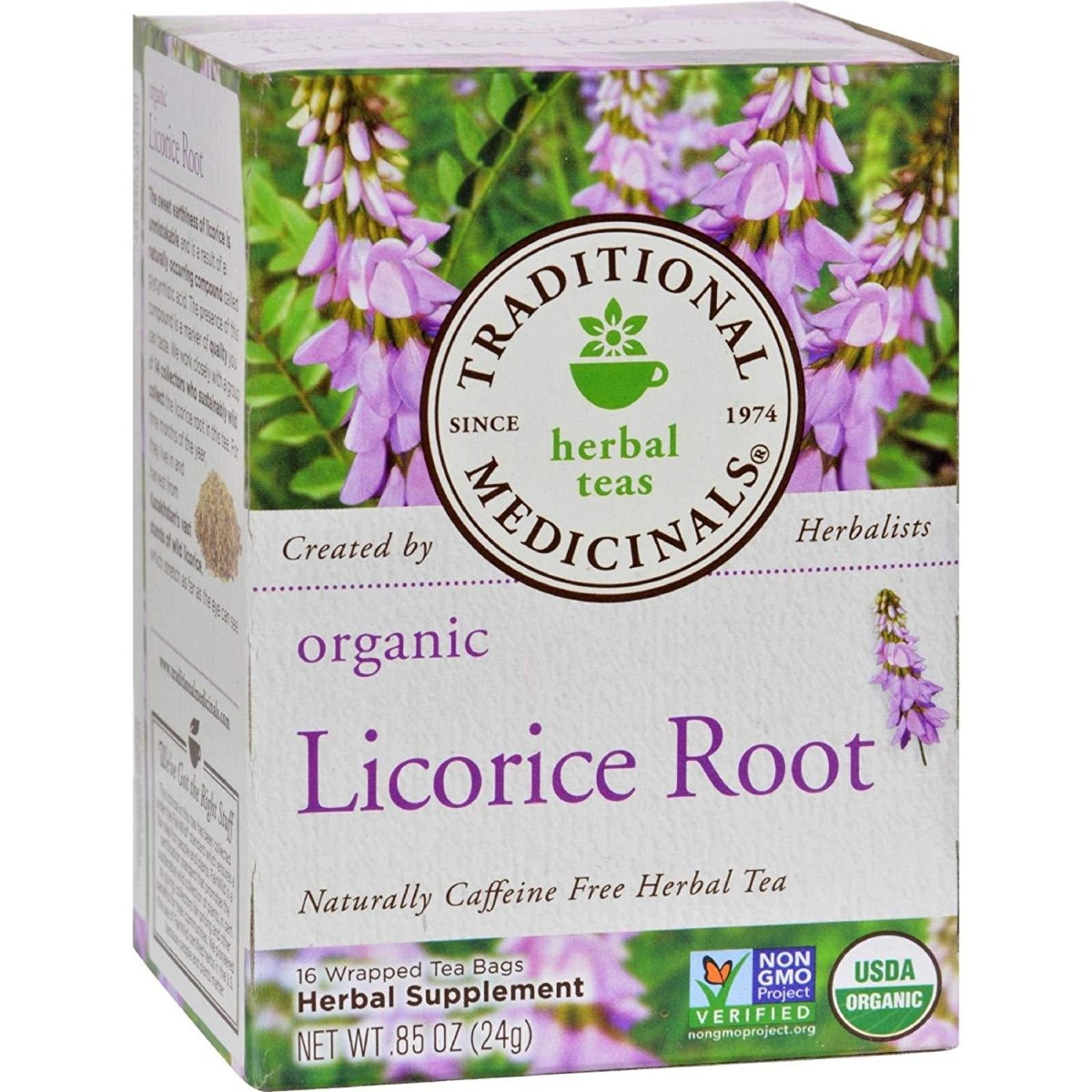 Traditional Medicinals Caffeine Free Herbal Tea Bags Organic Licorice Root  