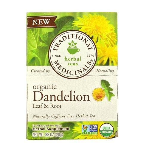 Traditional Medicinals Dandelion Leaf and Root - 16 Bags, 6 Pack
