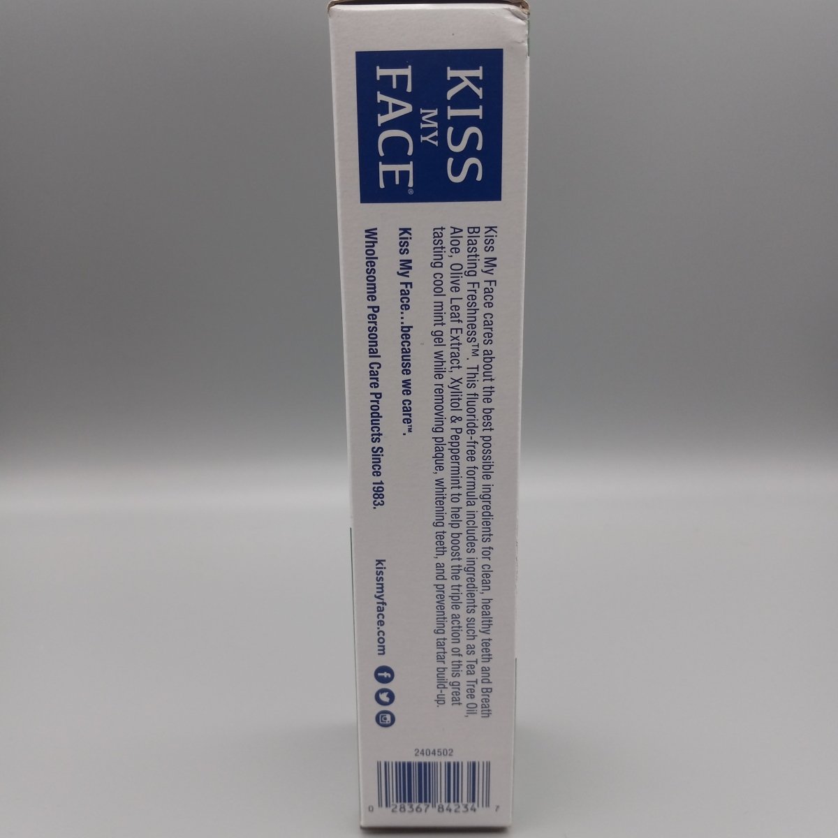 Triple Action 3x - Tea Tree Oil &amp; Aloe - Herbal Mint Gel - Fluoride Free Toothpaste Gel- 4.5oz