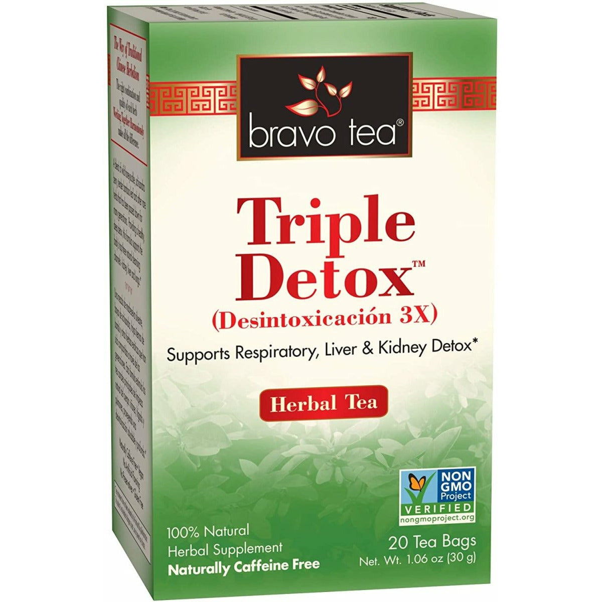 Triple Detox - Supports Respiratory, Liver &amp; Kidney Detox - Herbal Tea - 20 Bags