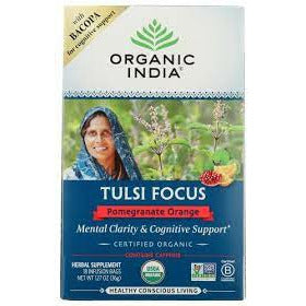 Tulsi Focus Pomegranate Orange 18 BAGS