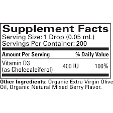 Vitamin D3 Mixed Berry Flavor 1 OZ