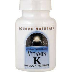 Vitamin K 500 mcg 100 Tablet