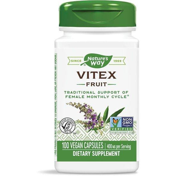Vitex Fruit - 400mg - 100 Vegan Capsules - Nature&#39;s Way