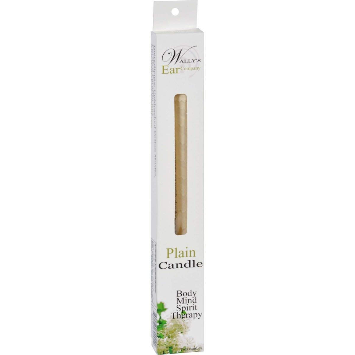 Wallys Natural Products 1029693 Candle Plain - 2 Candles