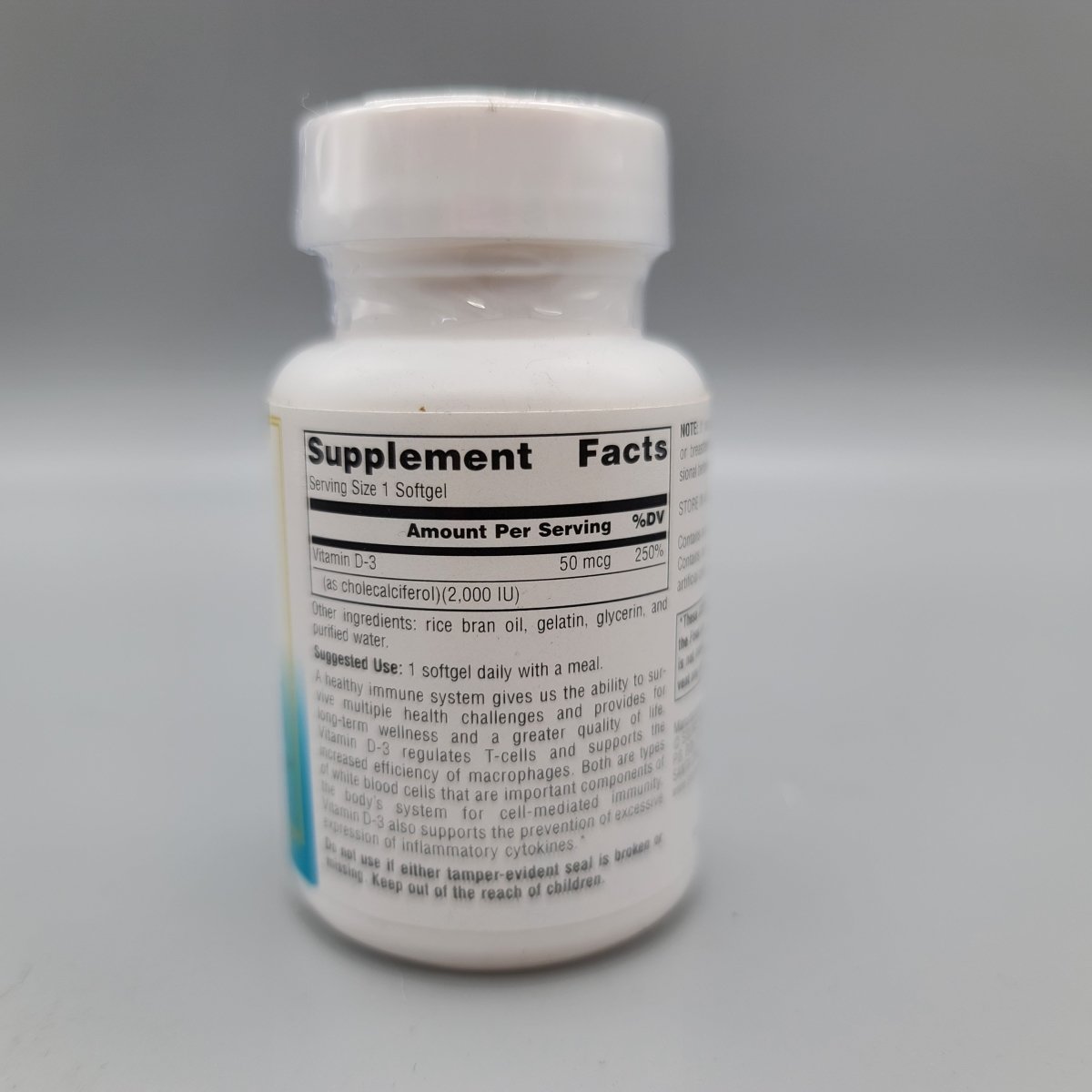 Wellness Vitamin D-3 - 2000 IU - 100 SoftGels - Source Naturals