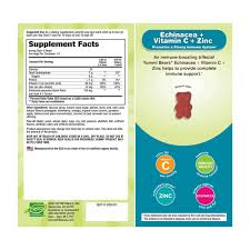 Yummy Bears Echinacea with Vitamin C and Zinc 40 Gummies
