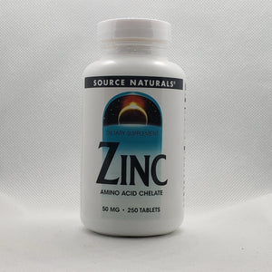 Zinc - Amino Acid Chelate - 50mg - 250 Tablets