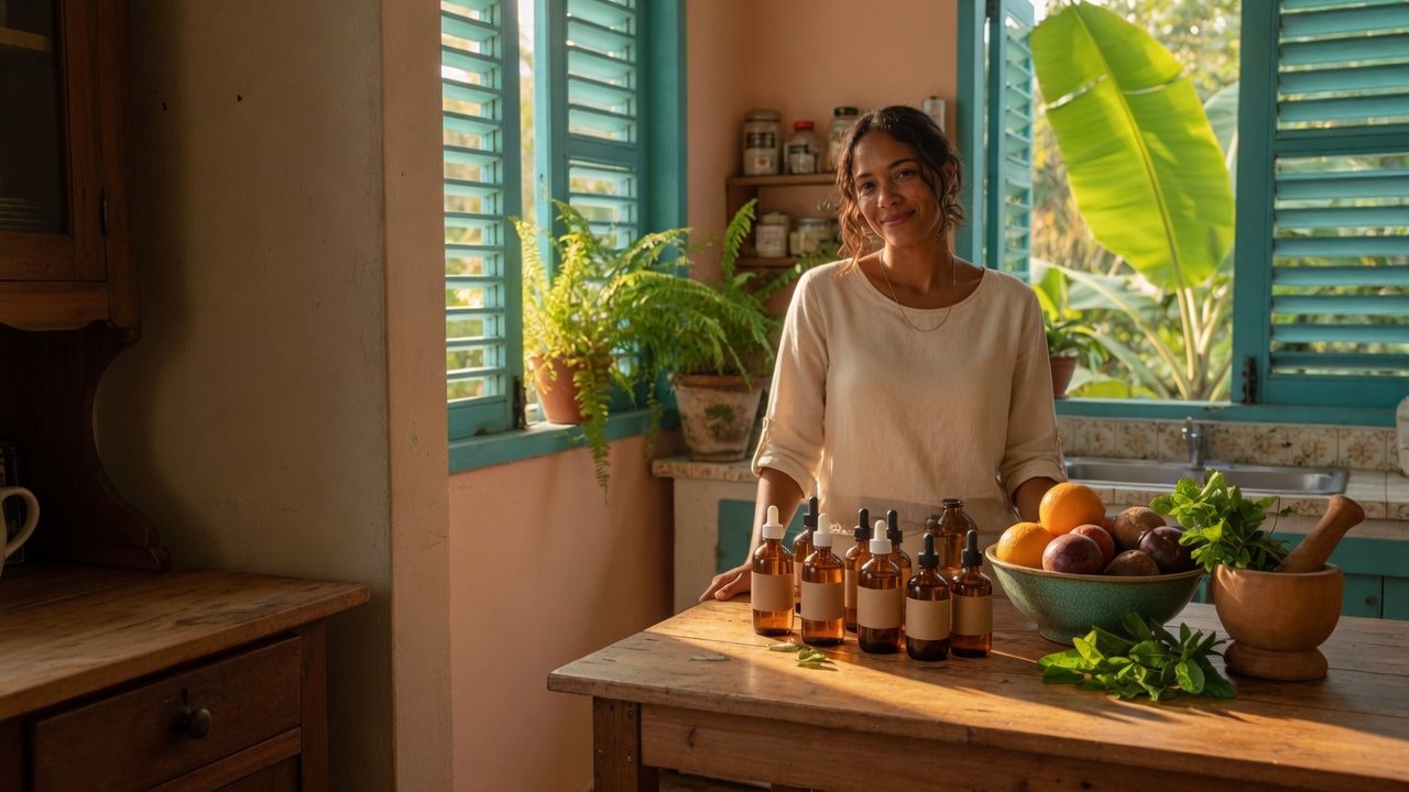 Cocina en Puerto Rico con productos naturales